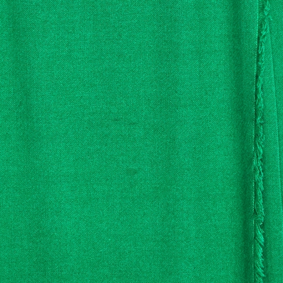 O'neil of Dublin Irish wool Kelly green pleated wrap style midi skirt 28" waist - Picture 3 of 9
